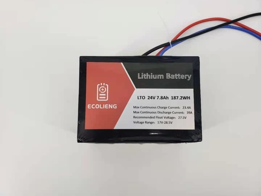 24V 7.8Ah リチウムチタナート LTO バッテリー パック ソーラー・トラッカー/電気ドア