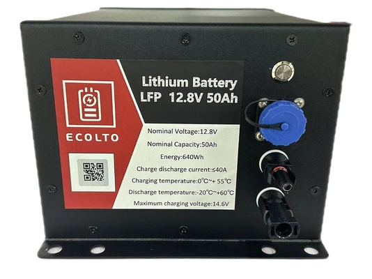 640Wh 太陽光路灯 バッテリー 12V 50Ah LiFePO4 バッテリー 統合 BMS と MPPT