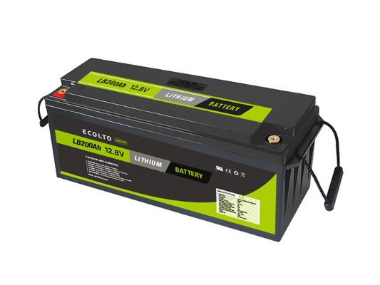 12V 200Ah LiFePO4 リチウム電池 軽量 高温範囲 メンテナンスの無料