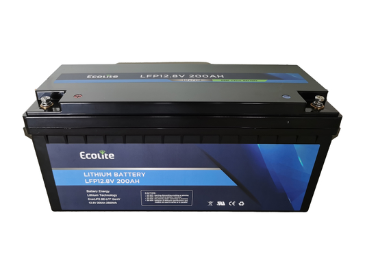 エコライト 4000+ディープサイクルライフPO4 リチウムバッテリー BMS 12.8V 200Ah LFP バッテリーパック