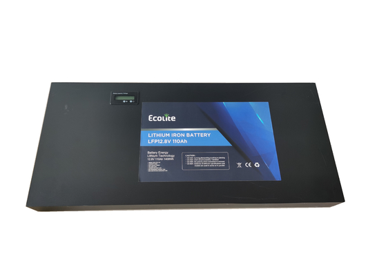 12.8V110Ah LiFePO4 スリムライン バッテリー 1408Wh 外出旅行 リチウム バッテリー 内蔵Bluetooth