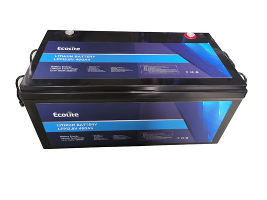カスタマイズされた軽量 12.8V 460Ah LiFePO4 RV リチウム電池 BMS 統合