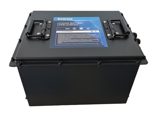 LFP48-80 51.2V 80Ah LiFePO4 リチウムイオンバッテリーパック ゴルフカート用内蔵スマートBMS